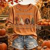 Damen Freizeit T-Shirt mit Rundhalsausschnitt und kurzen Ärmeln für den Herbst