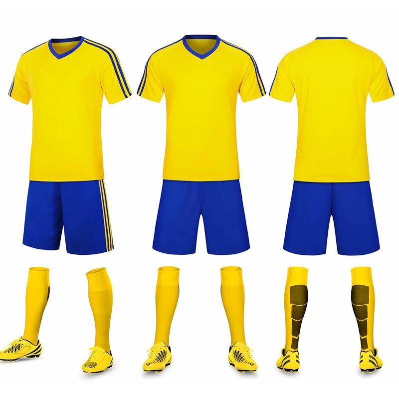 Football Suit Men'S Adult Game Training Students Practice Team Uniform Sports Children'S Short-Sleeved Children'S Ball Clothes Printing Number