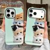 Phone Case: 2D Flat Design Suitable for iPhone 18 17 16 15 14 13 Pro Film Protective Case, Couple Style, Stacked Kittens, Christmas and Halloween Gift