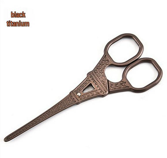 14cm Stainless Steel Eiffel Tower Shaped Scissors - Retro Thread Snippers & Tea Bag Cutters