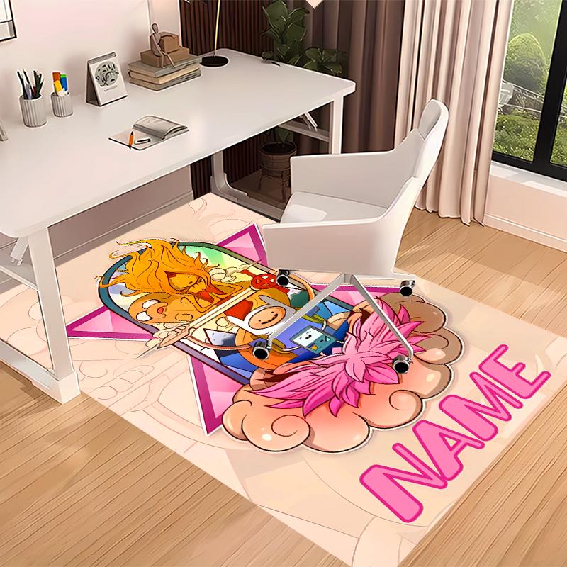 Custom personalization Adventure Time Print Area Rug - Soft, Washable Non-Slip Indoor Mat,Living Room,Home&Office Decorative Rug