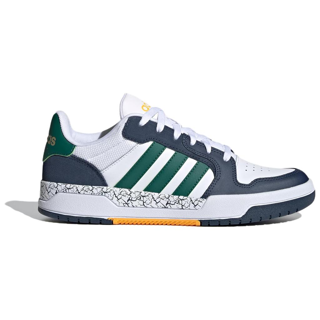 Adidas Neo Entrap Retro Comfortable Durable Lightweight Low-Top Skate Shoes Unisex Skate Shoes White Green Blue JQ5047