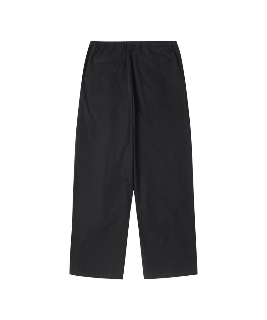 Keoseuuteommellou Black Wide Fit Cotton Setup Pants Cwpas25242Bkx