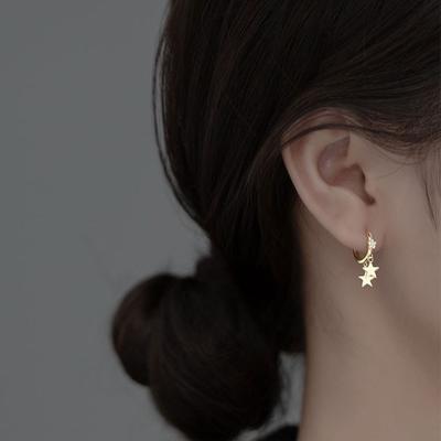 Ear Buckle Women Jewelry Women Earring Korean Style Earring Pendant Earring Star Drop Earrings