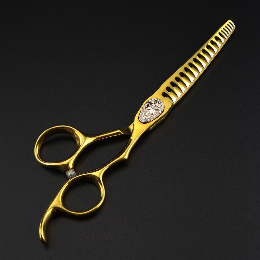 6.0 Inch Gold Gypsy Brick, Oil Head Scissors, Hair Scissors, Hair Scissors, Tooth Scissors, Thin Scissors