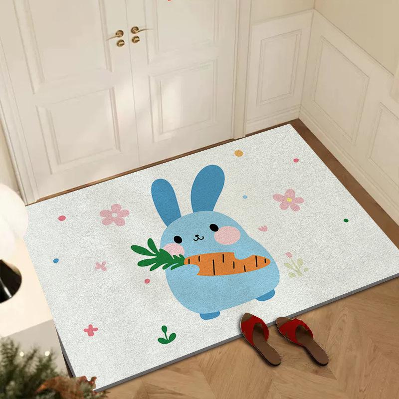 Eingangstür Cartoon Seide Bodenmatte Haushalt Eingangstür Tür Schmutzmatte Outdoor Schmutzabweisend Staubentfernung Kann Maßgeschneidert Werden Teppich
