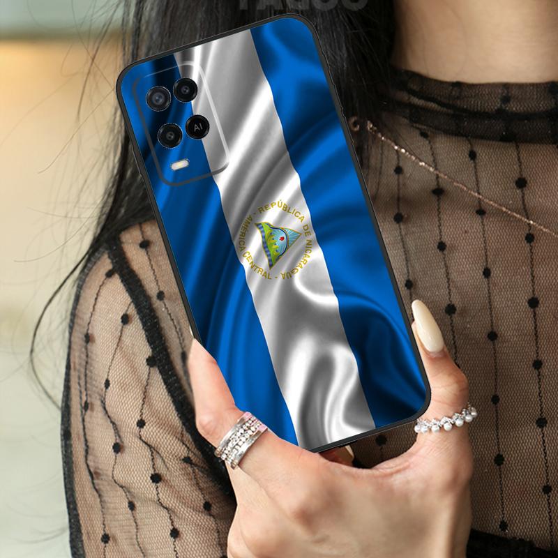 Nicaragua Flag Case For Oppo A80 A60 A40 A17 A57 A77 A74 A54 A94 A78 A98 A18 A38 A58 A96 A76 A16 A15 A5 Pro