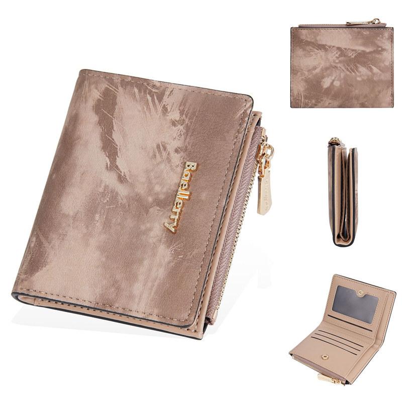 Baellerry Ink Painting Short Wallets for Women Card Holder Ladies Fashion Coin Purse Wallet