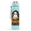 1PC Pumpkin Halloween Ghost 750ml Color Plastic Sports Water Bottle Leakproof Flip Straw Lid Suitable for Sports Office Home Use