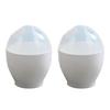 2Pcs Egg Poacher Reusable Easy To Clean Egg-shaped Microwave Heat Resistant Egg Cooking Cup for Home