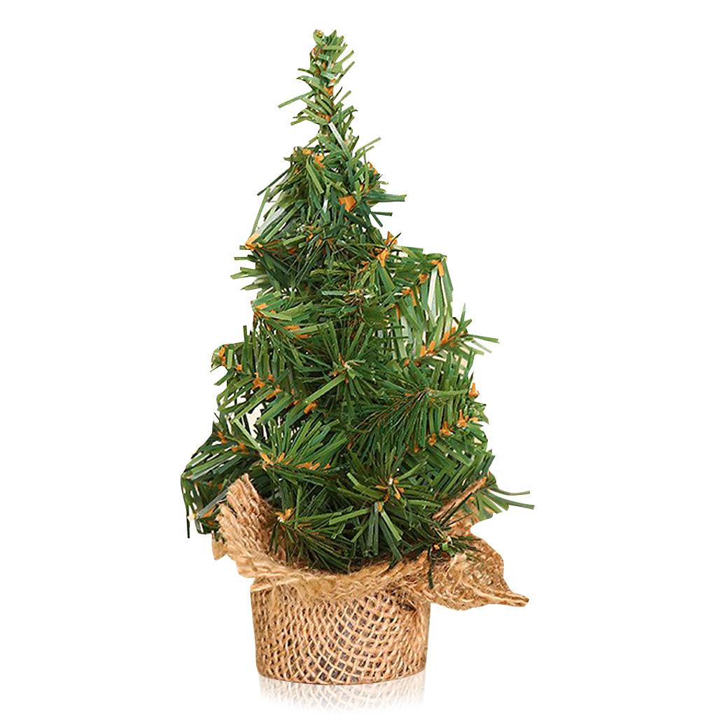 

Christmas Pine Tree Small Tabletop Xmas Decoration Desktop Home Art Craft Ornament
