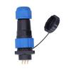 Priză cu mufă impermeabilă Pătrată Conector de alimentare aviație Adaptor terminal cap la cap AC 380V SP20 7 pini