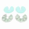 1 Pair Breast Gel Pads Reusable Hot Cold Compress Breast Nursing Ice Pack for Breastfeeding Green
