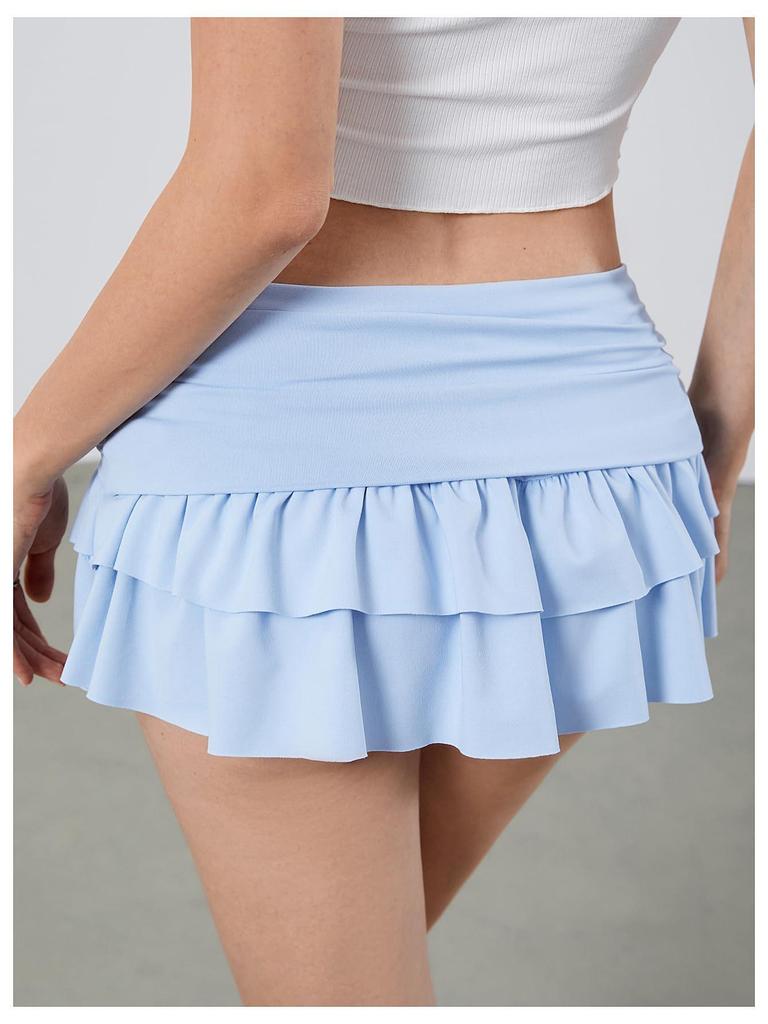 Korean Pleated A-line Skirt with Safety Pants - Summer Fashion for Women