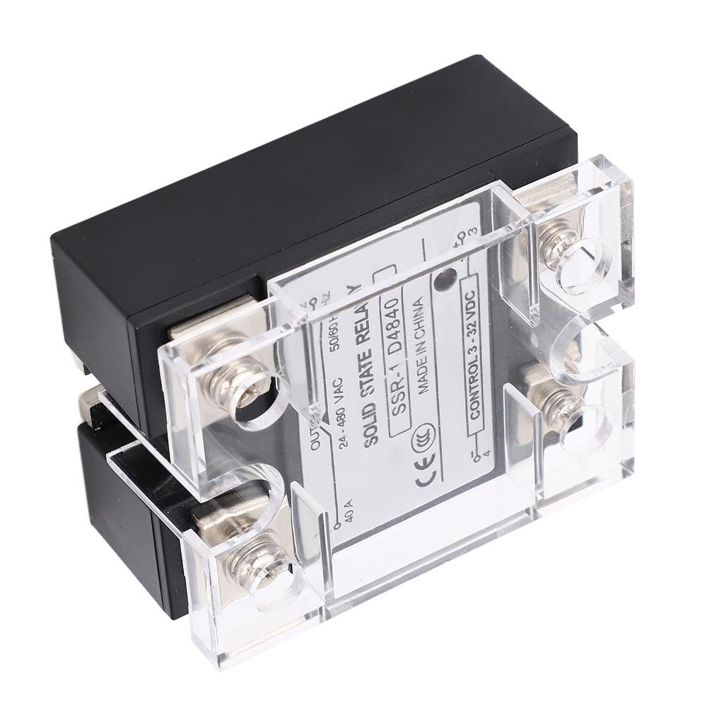 High Power SSR-1 D4840 Solid State Relay DC to AC 24-480VAC Load Voltage 40A SSR 40A Solid State Relay CNC Machine Tools