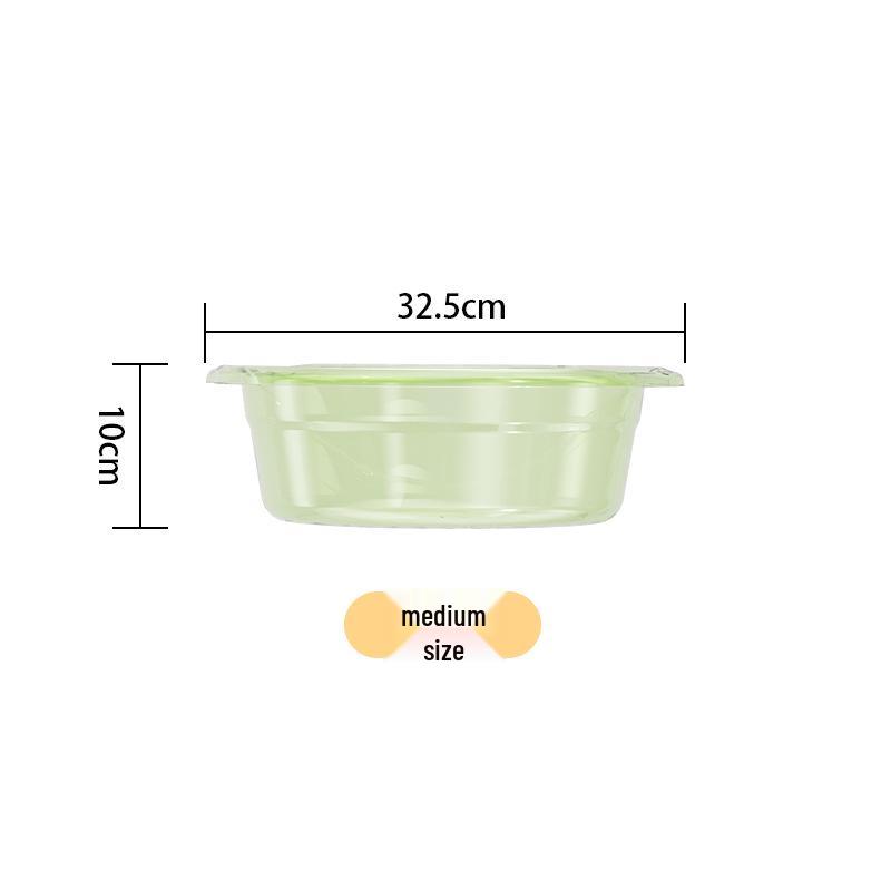 

Durable Large Transparent Multi-Purpose Basin for Vegetables, Laundry, and Foot Washing