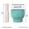 Zhaoran Ceramic Mortar and Pestle Set