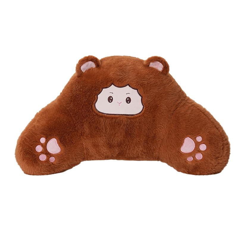 Plush Monkey Car Headrest & Lumbar Pillow - Comfortable, All-Season Support Cushion