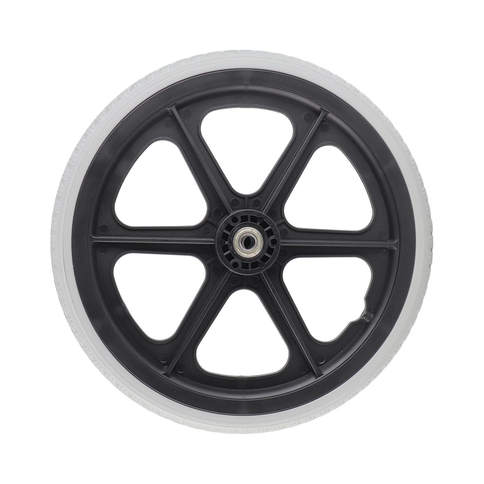 

Колесо для инвалидной коляски 14 дюймов, ручное управление, задняя сменная черная сплошная полиуретановая пена