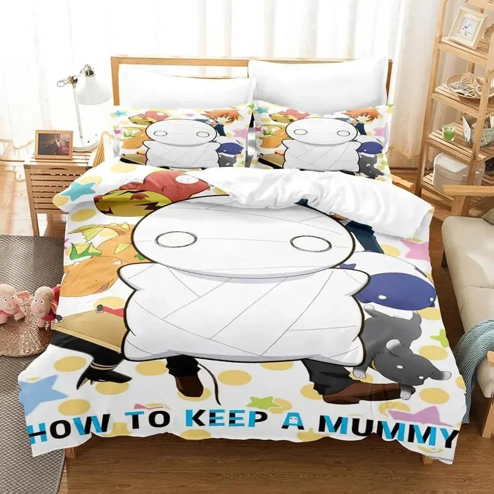 Anime How to Keep a Mummy Bedding Set Twin Queen Size Duvet Cover Pillowcase for Boys Girls Kids Adult Home Textile