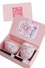 Birthday Present Tea Cup Mino Ware Gift Wrapped Made In Japan Hana Matsuri Rice Bowl Tea Cup with Tenpo Chopsticks Card (Message B)