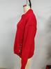 2025 Women's Loose Fit Long Sleeve Casual Lapel Pullover Sweater