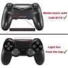 ExtremeRate PS4 Controller Compatible Multicolor Light Emitting D-Pad Thumbstick Trigger Home Fac...