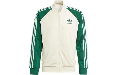 adidas originals SST Track Zip Up Track Jacket Beige/Green IS1403 XS зелёный
