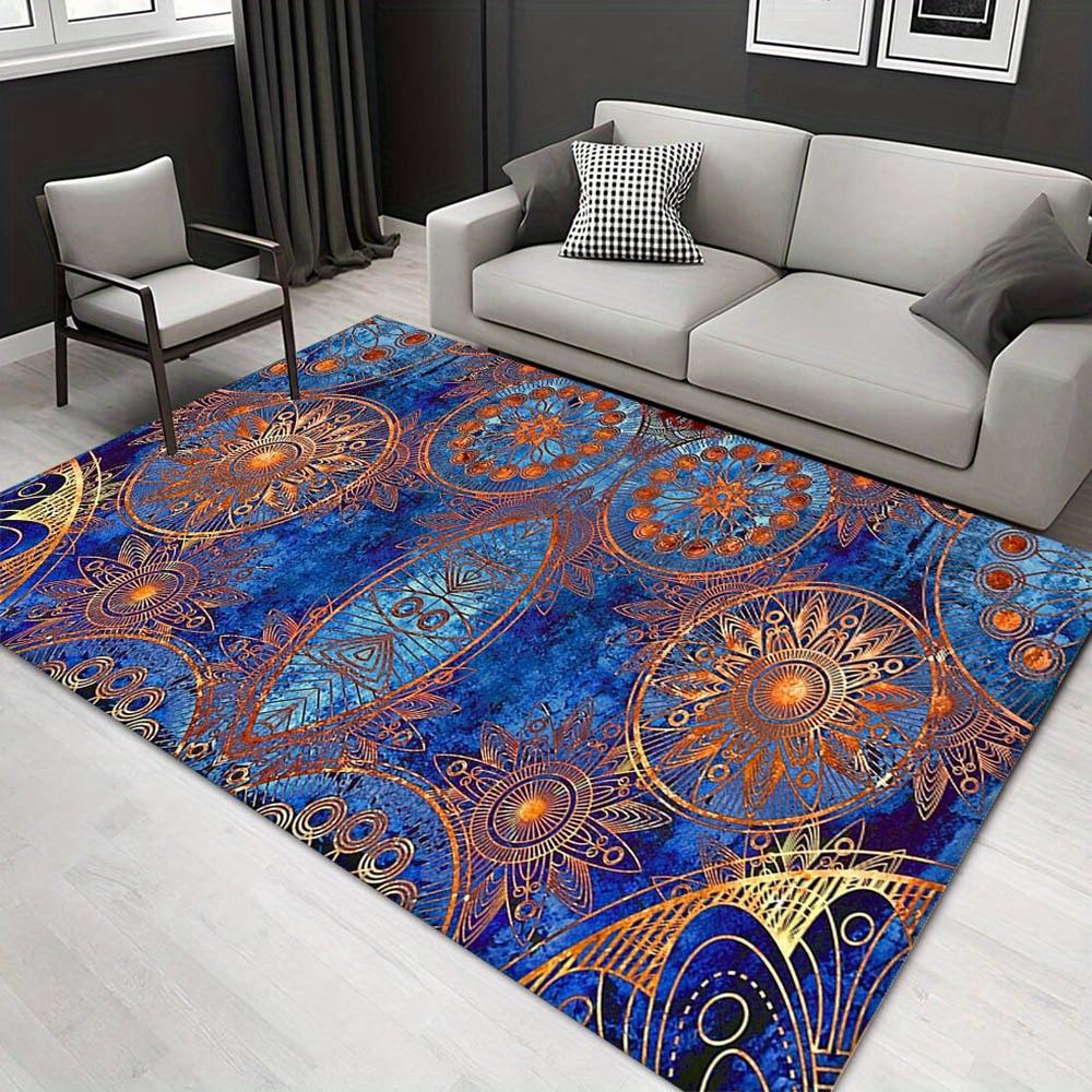 

1pc 23645422950 Pattern Carpet, Area Rug For Living Room Bedroom Room Bed Chair Laundry Entryway Corridor Yard Non-slip Outdoor Camping Rug 60cm by 90cm