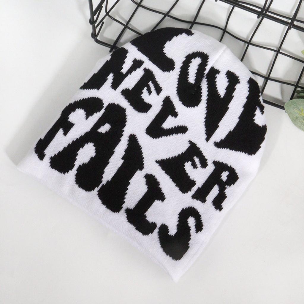 Autumn Fashion Knit Cap With Alphabet Design For Street Style And Cold Weather