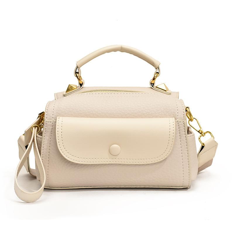 

Women s Fashionable, Niche, Retro Crossbody Bag with A Single Strap, Retro Handbag Pillow Bag білий