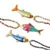 Stainless Steel Colorful Rope Necklace Trendy Neck Accessories New Fashion Jewelry  Beach Party