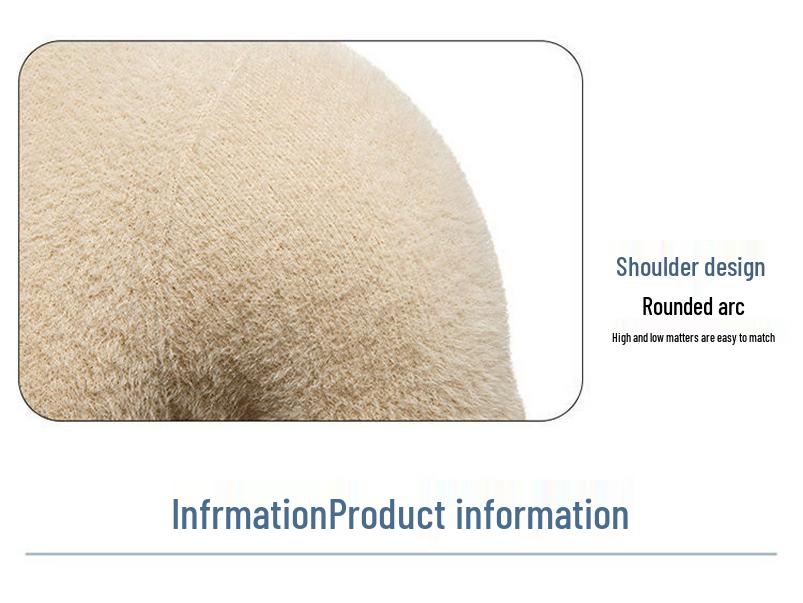 2025 Winter Men's Faux Mink Fur Round Neck Pullover Knitwear - Youth Fashion Casual Base Layer