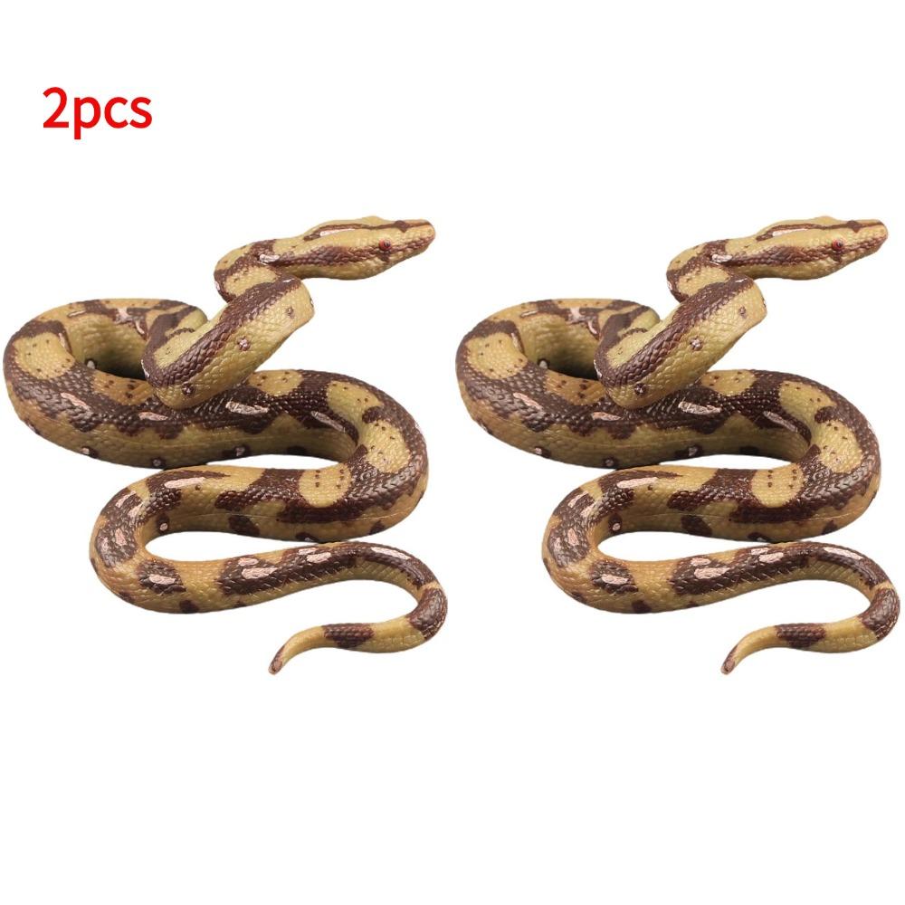 Funny Large Realistic Rubber Snake Prank High Simulation Model Fashion Halloween Tricky Toys Realistic Fake Snake Toy