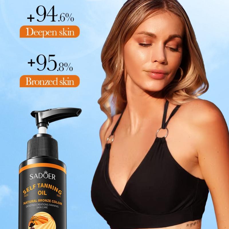 Olio Essenziale Abbronzante 100ml SADOER Rame Idratante Olio Idratante per il Corpo