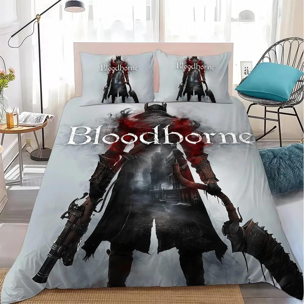 3D Print Game B-Bloodborne Bedding Set Duvet Cover Set Single Double Queen King Size Soft Microfiber student dormitories Gift