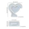 New Sale Heart-shaped Photo Frame Pendulum Base Silicone Mold, DIY Crystal Epoxy Resin Mold, DIY Photo Frame Ornament.