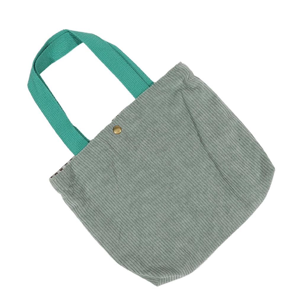 Women's Shoulder Shopper Bag Solid Color Daily Commuter Food Container Storage Bags Stripe Tote Handbags Simple Lunch Bag