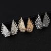 Vintage Solid Angel Wings Stud Earrings Feather Stud Earrings