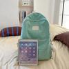 Plaid Backpack Campus Student Schoolbag Nylon Large Capacity Backpack
