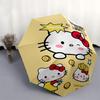 Lucky Hello Kitty Automatic Opening and Closing Umbrella, Lightweight 3-Fold, With Cute Cartoon Characters, Suitable for Home, Outdoor and Daily Use,
