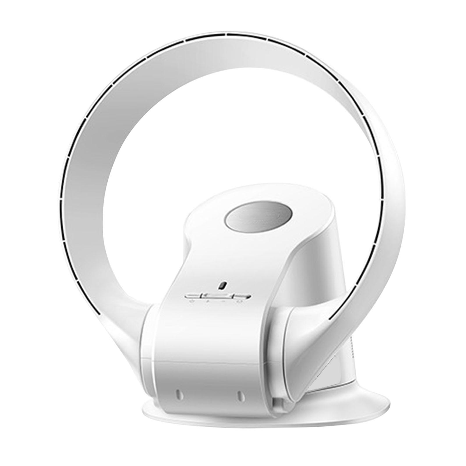 

Вентилятор Bladeless Fan 9 Speed Wide-Angle Wall Mount Small Desktop Fan with Remote Control белый