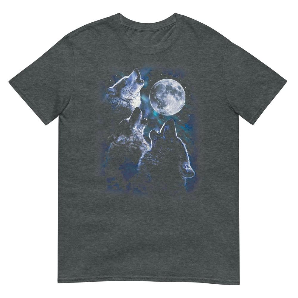 Wolf Howling At The Moon TShirt Wildlife Wolves Lovers Unisex TShirt