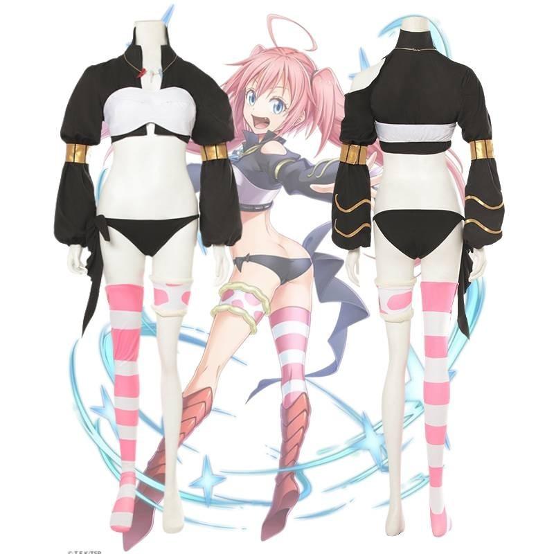 Slime Reincarnation Cosplay Costume Destroy Demon Milim Nava Dress Anime Game Role Play