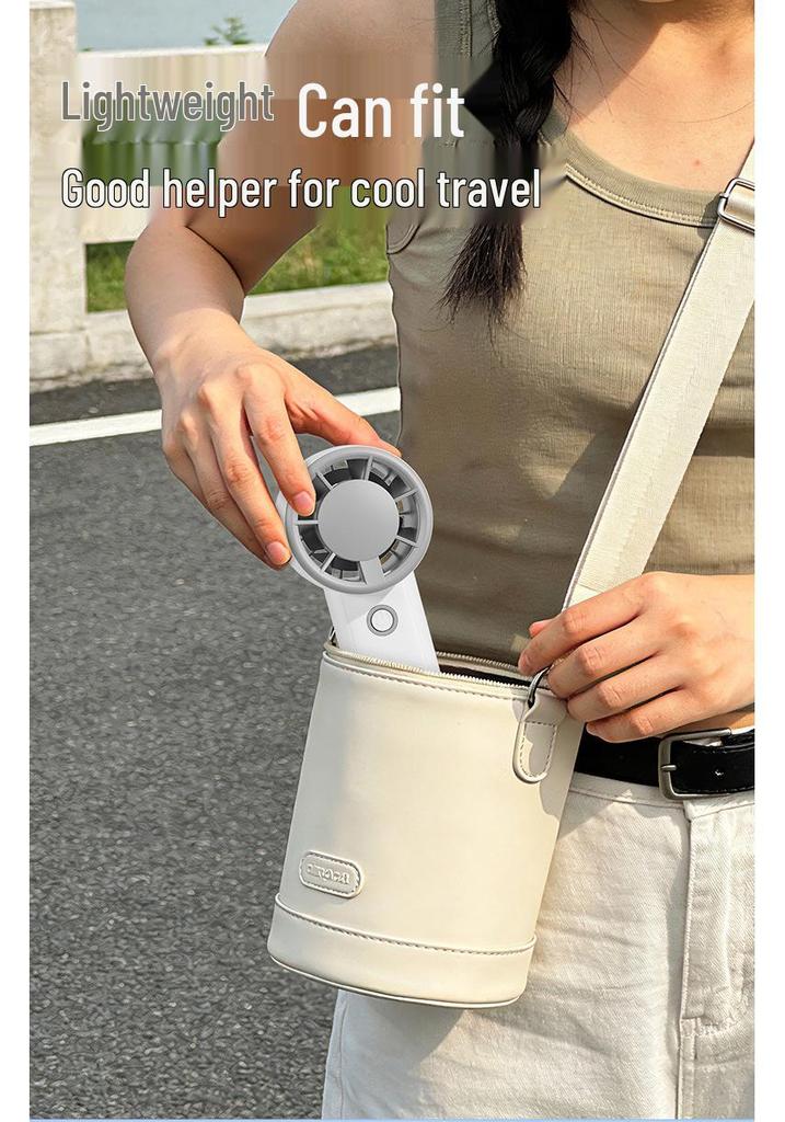 Rechargeable 3-in-1 Mini Handheld Fan: High Wind Power, Multi-Speed, Portable, Outdoor Use.