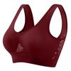 Women's Plus Size Wireless Sports Bra with Breathable Mesh for Yoga and Running
