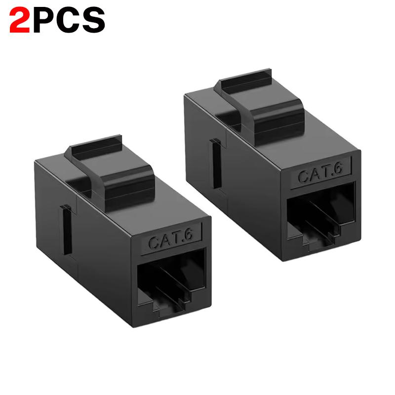 1/3/5PCS Cat6 RJ45 Keystone Coupler Network Ethernet Dual Straight Head Lan Cable Connectors Internet CAT 6 6a Extender Plug