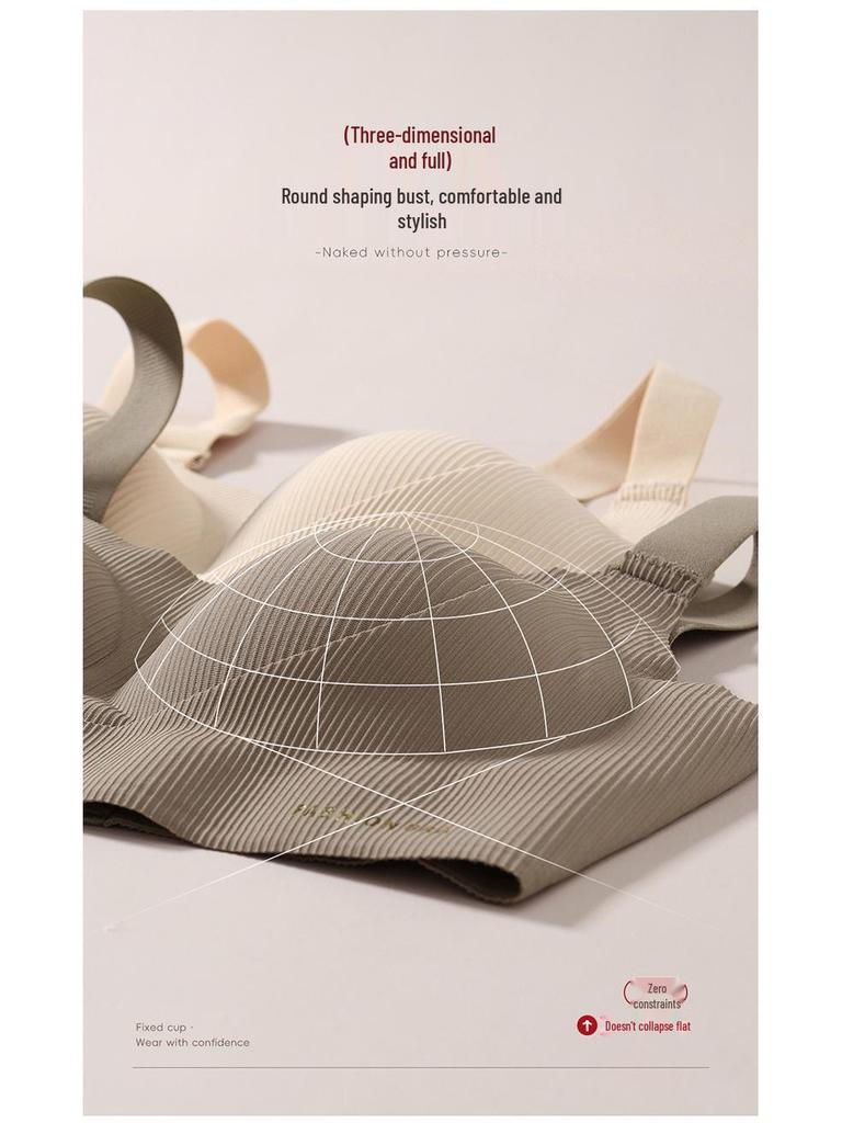 Women's Seamless Lift-Up Sports Bra: Small Chest Support, Wireless, Anti-Sagging, Comfortable, Side Support