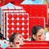 Children's Five-Star Red Flag Self-Adhesive Stickers for National Celebration and Decoration