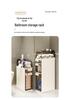 Multi-functional Narrow Bathroom Storage Cabinet for Toilet